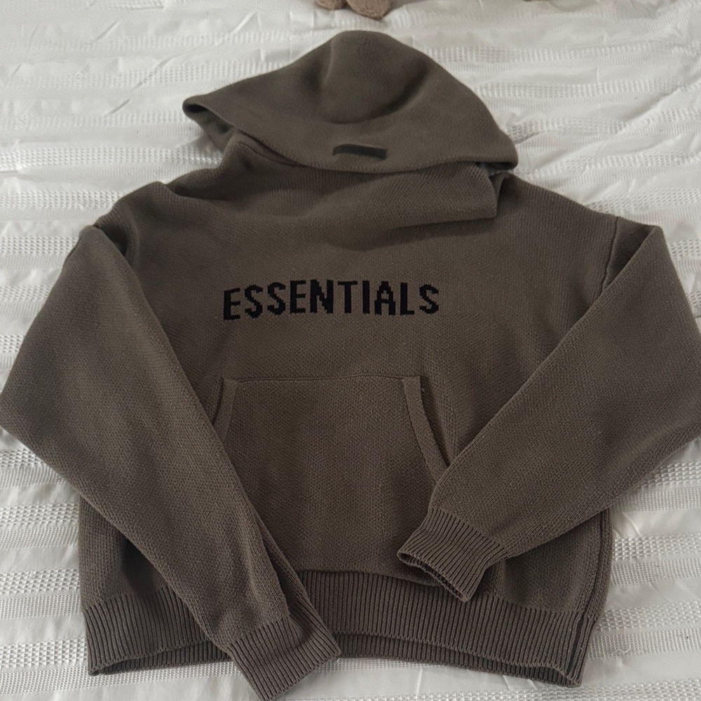 Essentials Brown Hoodie Sweatshirt